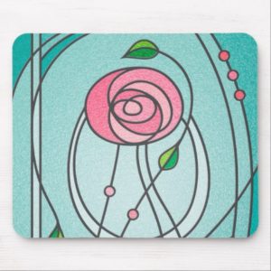 Mackintosh Rose Mouse Mat