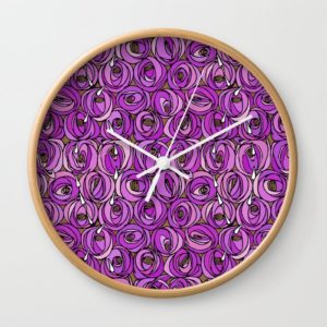 Charles Rennie Mackintosh "Roses and teardrops" edited 9. Wall Clock