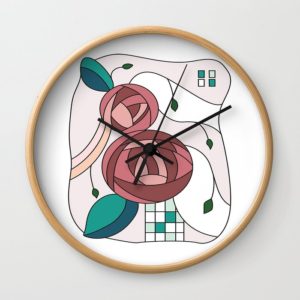 The dream of rose Wall Clock